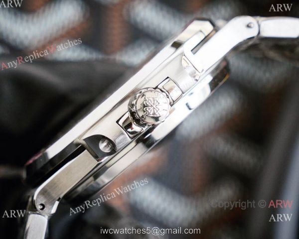 New! Swiss Replica Patek Philippe Nautilus Watch Stainless Steel Pink Diamond Limited New PP5711 4