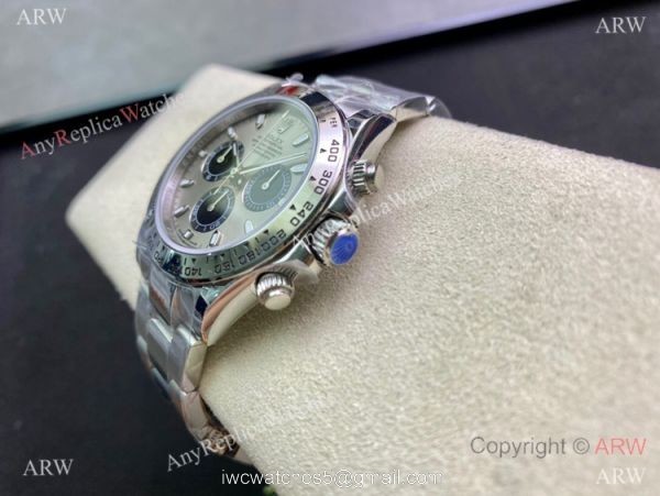 Highest Quality Rolex Daytona Gray Face 904L Stainless Steel Watch 7750 Chrono 40mm 4