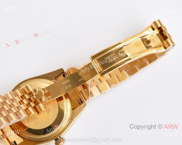 All Gold 28mm/36mm Replica Rolex Datejust Watch Citizen 8215 Movement 4
