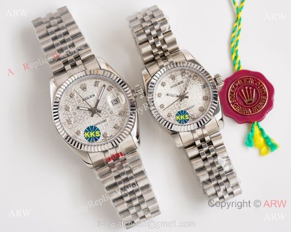 White face 28mm/36mm Replica Rolex Datejust Watch Citizen 8215 Movement 4