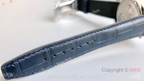 Super Clone IWC Portugieser Moon phase Tourbillon Edition Watch Stainless Steel White Dial 42mm 4