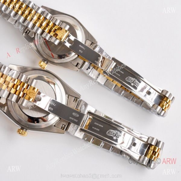 Replica ROLEX Datejust 2-Tone 28mm/36mm Citizen 8215 Watch 4