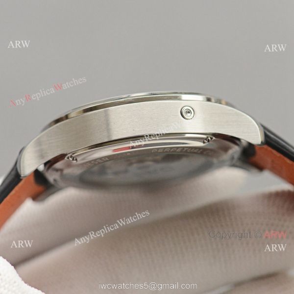 Top Replica IWC Portuguese Black Face 42 MM Men Moonphase Watch 4