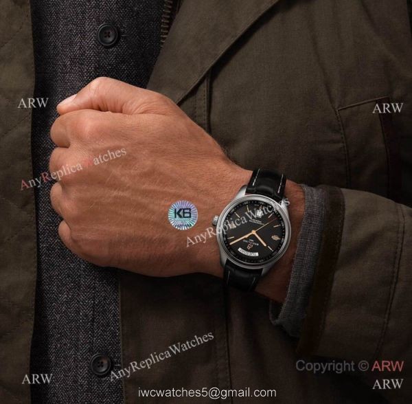 Swiss Copy Breitling Premier DayDate Automatic Watch Black Leather Strap 40mm 4