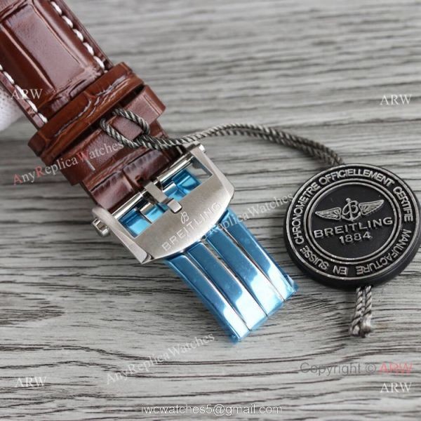Swiss Copy Breitling Premier B15 Duograph Chronograph 42mm Watch A7750 Blue Face 4