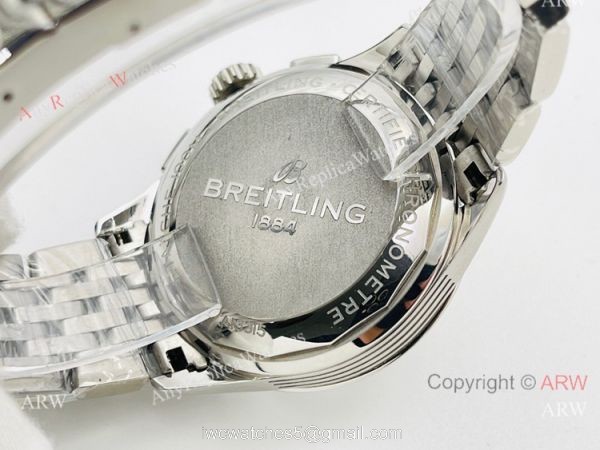 G8 Factory Breitling Premier B01 Chronograph 42mm Watch A7750 White Face 316L Steel 4