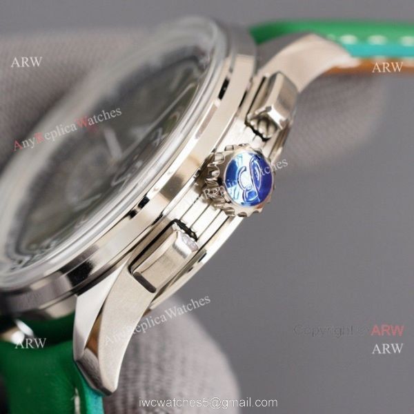 Fake Breitling Premier B01 Blue 42MM Blue Leather Strap Watch 4