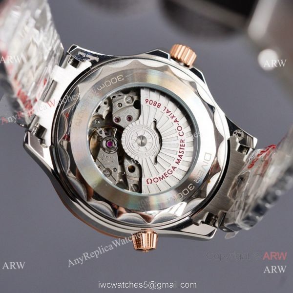 Swiss Quality Omega Seamaster Nekton Edition Diver 300m Watch Two Tone Rose Gold 4