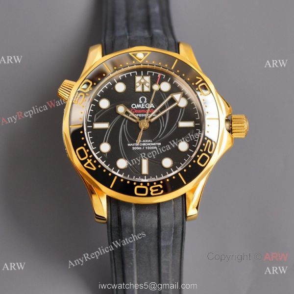 Swiss Quality Omega James Bond Limited Edition 300m Watch Citizen 8215 Rubber Strap 4
