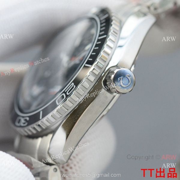 Swiss Quality Omega Seamaster Planet Ocean Watch Citizen 8215 Black Ceramic Bezel 4