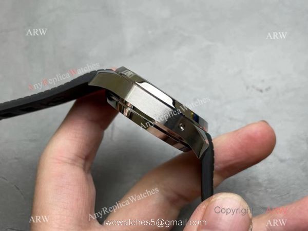 Grade AAA Copy Patek Philippe Aquanaut Chronograph 5968a Watch Gray Dial Rubber Strap 4
