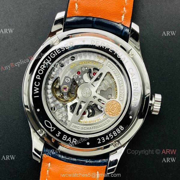 IWS Factory V2 IWC Portuguese Perpetual Calendar Watch Blue Moonphase Dial 40mm 4