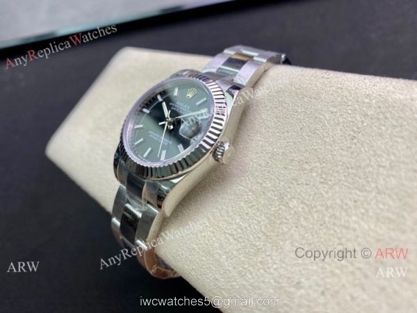 Swiss Rolex Datejust 36mm 2836 Movement Black Dial Oyster Band 4