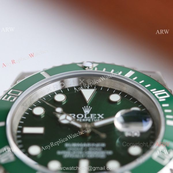AVA Swiss Copy Rolex Submariner Date 40 Cal.3135 Watch Green Dial 904L Steel 4