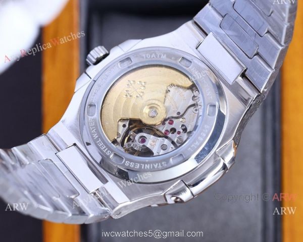 Iced Out Patek Philippe Nautilus Baby-Blue limited edition Watch for 170th anniversary 4