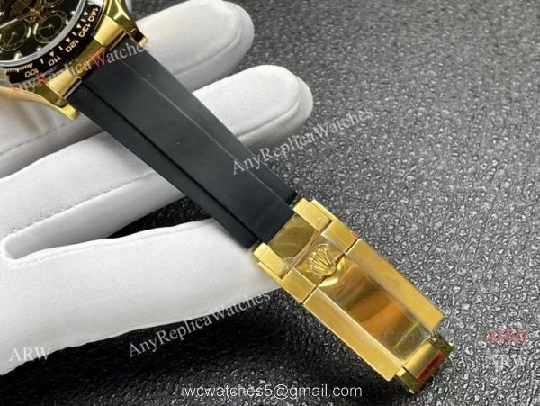 Noob Factory Super Clone 4130 Rolex Daytona Champagne Dial Oysterflex Strap watch 40mm 4