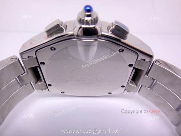 Cartier Roadster Stainless Steel Chronograph Replica Watch / Swiss Grade Case 4