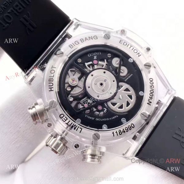 Baselworld Big Bang Hublot Unico Sapphire Replica Black Rubber Watch Hublot Clear Watch 4