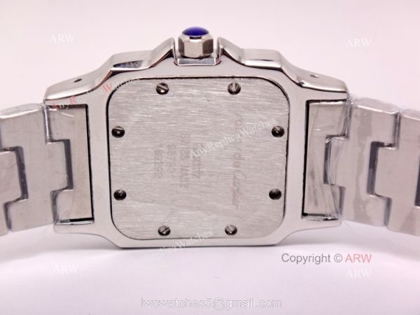 Replica 2-Tone Cartier Santos Mens Quartz Watch 29.5mm 4