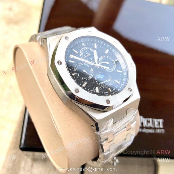 Audemars Piguet Royal Oak Perpetual Calendar Watches Stainless Steel Gray Dial 4