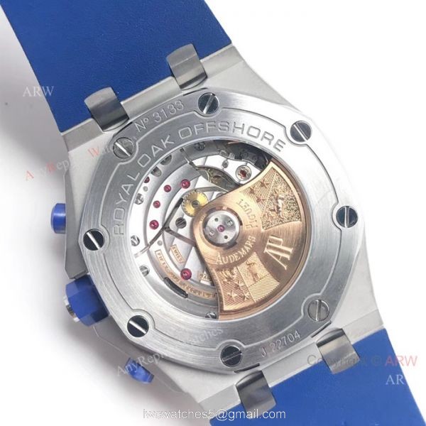 2019 Replica Audemars Piguet Royal Oak Offshore Swiss Cal.3126 Blue version Watch 4