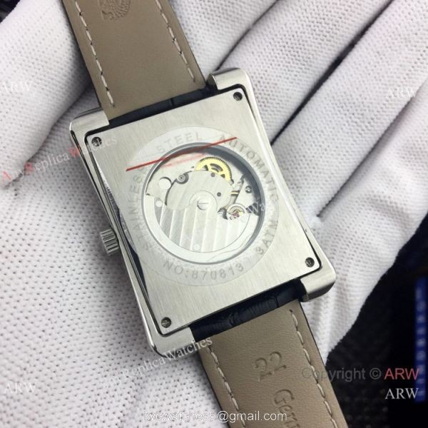 Replica Vacheron Constantin geneve SS Black Dial Watch Low Price 4