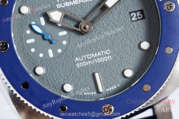(VS) Swiss Copy Panerai Luminor Submersible PAM 959 Watch Blue Bezel 4