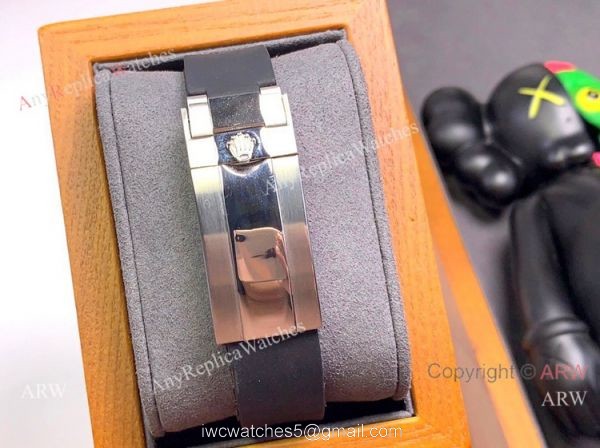 Clone Rolex Daytona Rubber Strap Glacier blue Dial Diamond Bezel 4