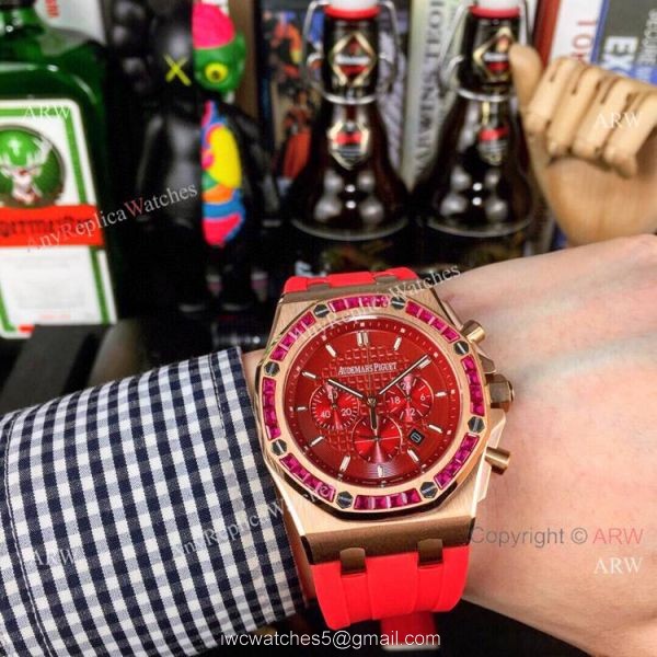 Best Copy Audemars Piguet Royal Oak Offshore 42mm Watches Rose Gold Dial 4