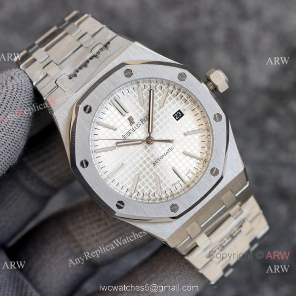 NEW! Audemars Piguet Royal Oak 15500 41mm Automatic Watches New Olive Green Dial 4