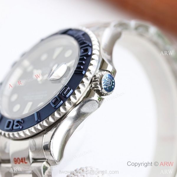 Swiss AAA Replica Rolex Yacht-master New Blueberry bezel Watch 40mm 4
