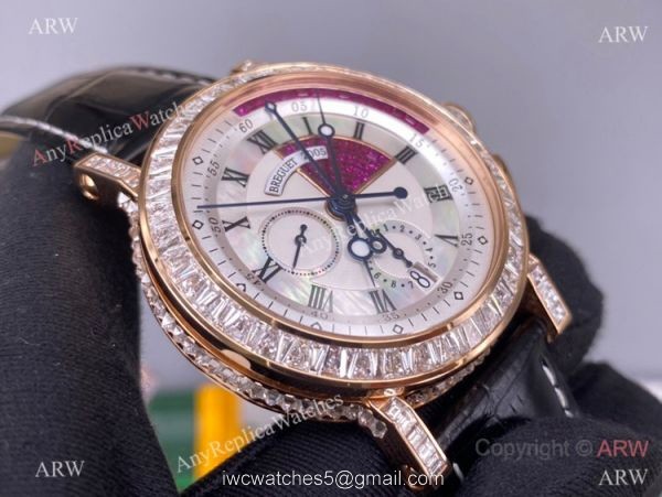 Super Clone Breguet Marine Chronograph Cal.583Q-1 Silver Dial Watch 42mm 4