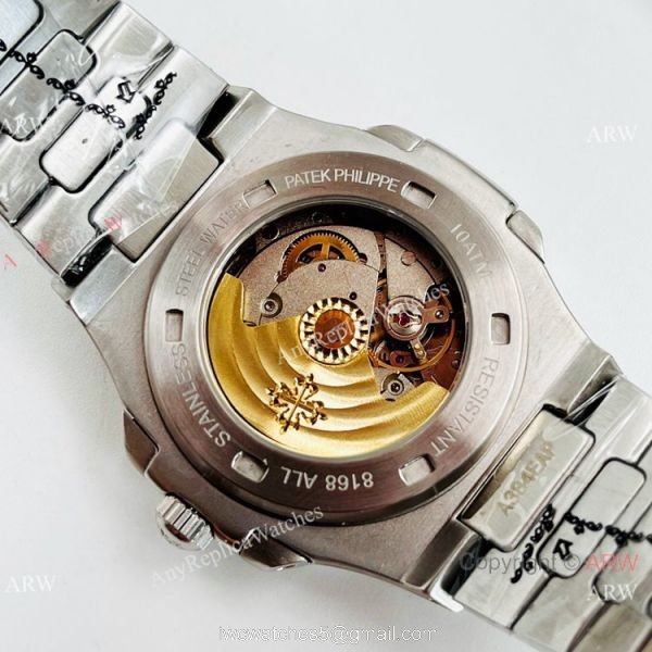 New Copy Patek Philippe Nautilus Olive Green Automatic Watch 42mm 4