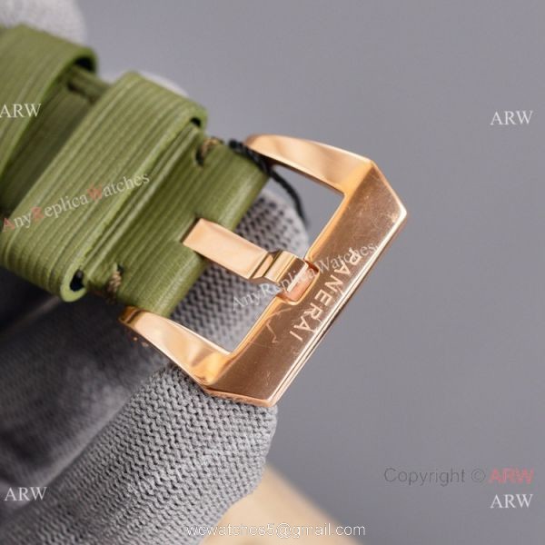 Copy Panerai Luminor Flyback Rose Gold Watch 44mm for Men 4