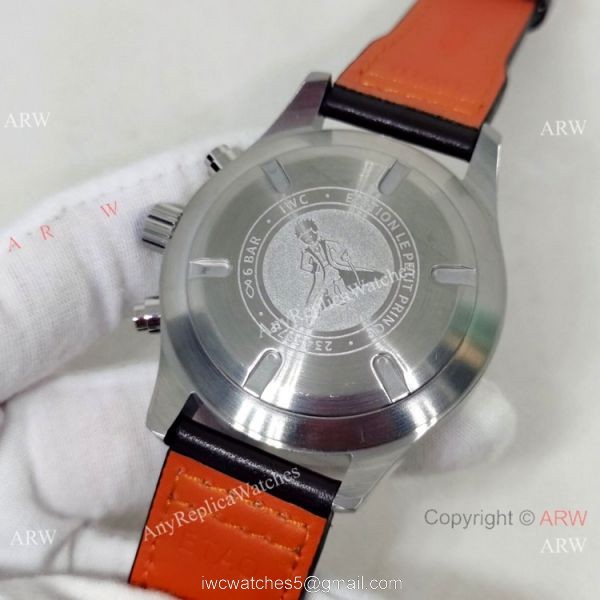 Best Replica IWC Pilots Cherry red Face Rose Gold Automatic Watches 4