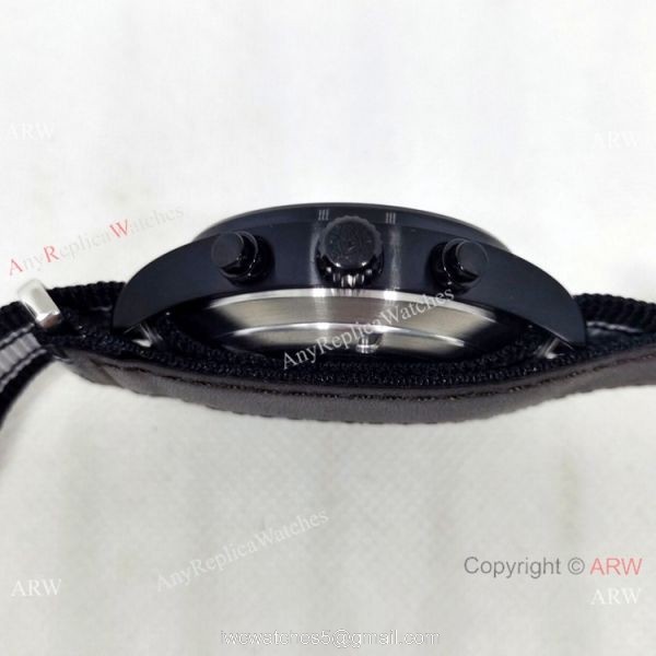 New Copy IWC Pilots Blacksteel Nylon Strap Watch Automatic 4