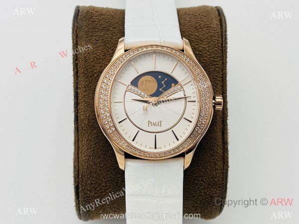 Piaget Womens Watch Limelight Stella Swiss Citizen9015 Rose Gold Diamonds Watch 4