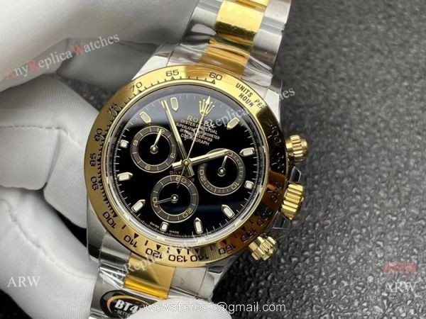 Better Factory Rolex Daytona 4130 Black Diamond Watch 1:1 BTF Cal.4130 Movement 4