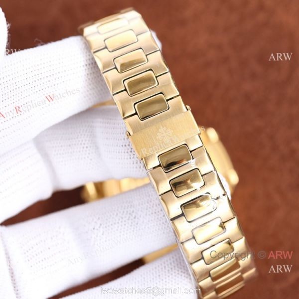 Swiss Quality Copy Patek Philippe Nautilus x Supreme Citizen Watch Yellow Gold 4