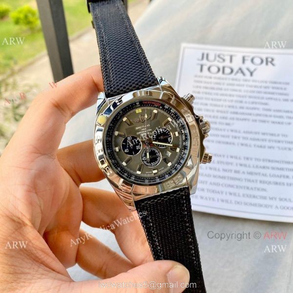 Clone Breitling Chronomat B01 Watch BlackYellow Rubber Strap 5