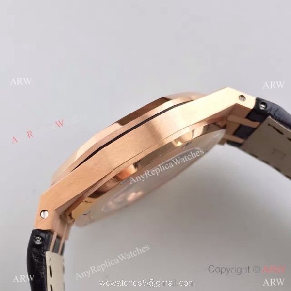 1:1 JF Factory Watch Royal Oak Audemars Piguet Replica Rose Gold Watch 5