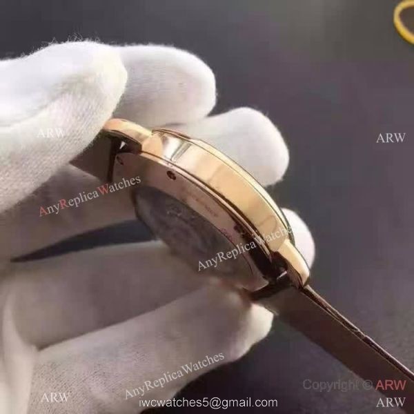 Copy Swiss Cartier Louis Moon Phase Watch Rose Gold 5