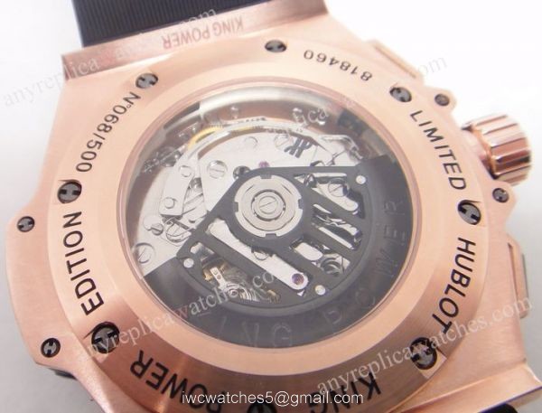 Hublot KING POWER GOLD 48mm Bezel in Red Gold and Black Rubber 5