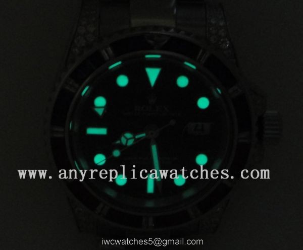 Rolex GMT Master II Watch Red / Blue Diamond Bezel Replica Rolex 5
