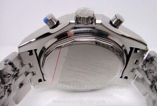 Breitling Bentley Mulliner Tourbillon Replica Watch SS Black Face Automatic Replica Watches 5