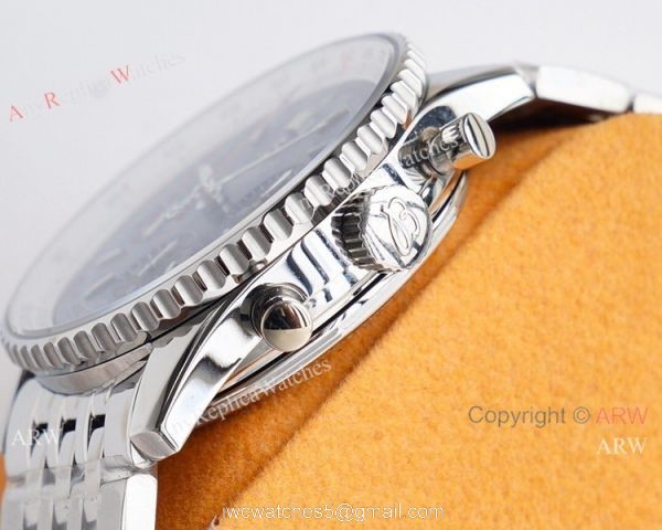 Super Clone Breitling Navitimer 01 Valjoux 7750 Watch Stainless Steel Blue Dial 5