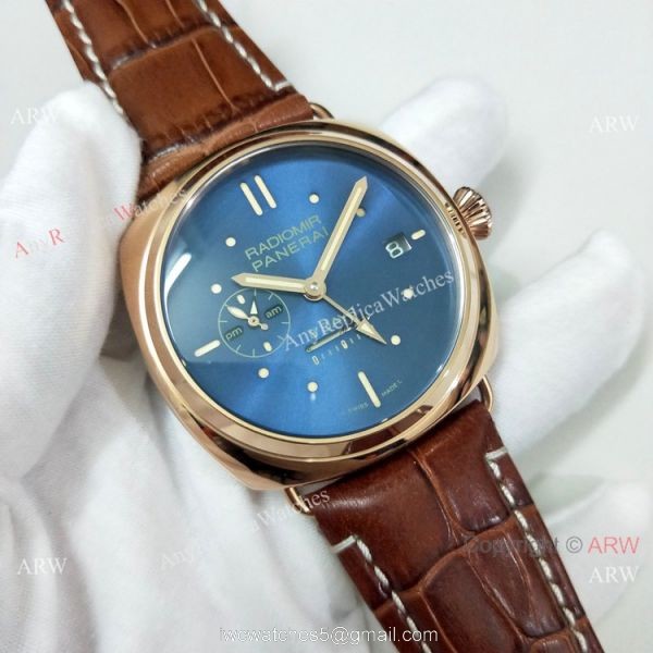 Officine Panerai Radiomir 8 Days GMT Oro Rosso Limited Edition Watch New Replica 5