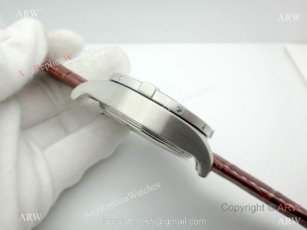Replica Breitling Super Avenger II White Dial Brown Leather Band Watch 5