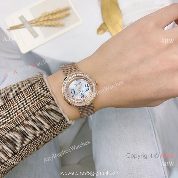 New Piaget Possession Rose Gold Arabic Dial Watches 29mm 5