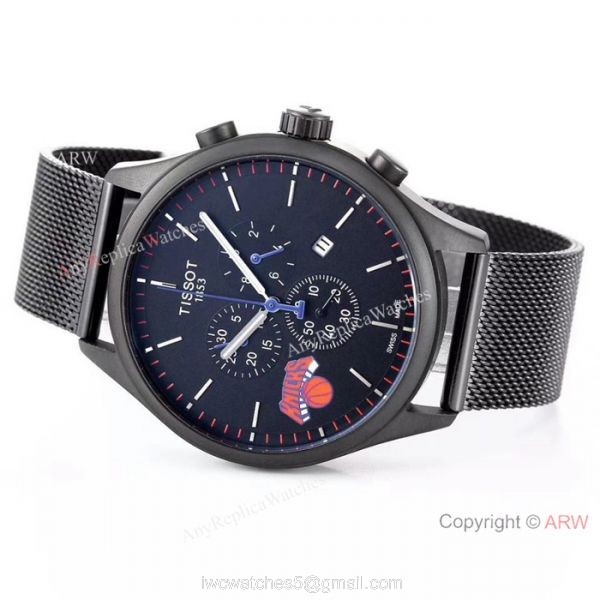 New Replica Tissot NBA Teams Special New York Knicks Men Watches Black Case 5